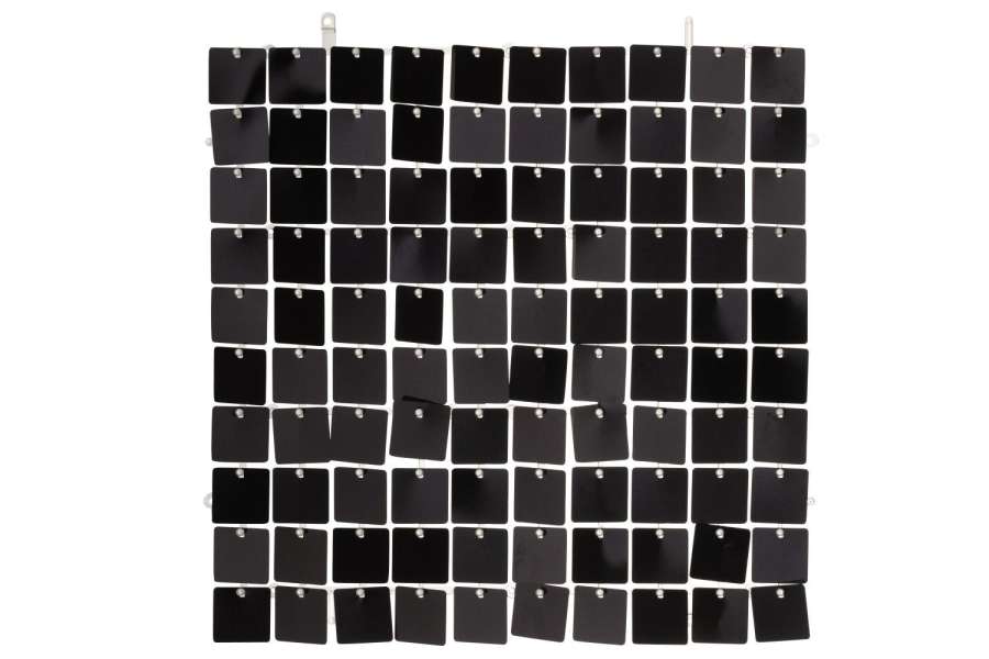 DECORATIVE PANEL SQUARE PVC BLACK