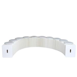 BENCH FOLDABLE PAPER OFF-WHITE