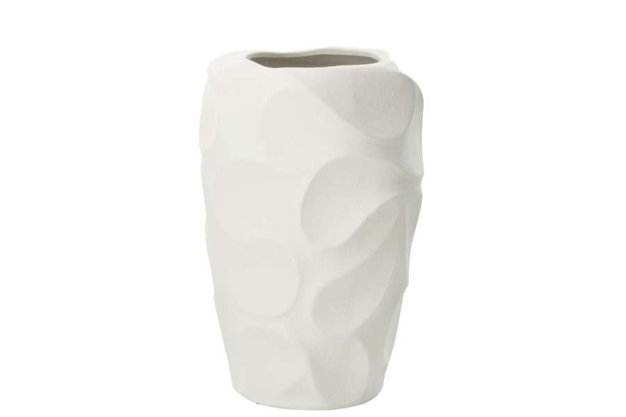 VASE MIRENA CLAY WHITE LARGE