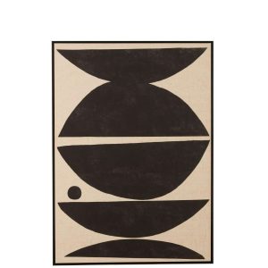 FRAME SHAPES ETHNIC WOOD/CANVAS BROWN/BLACK