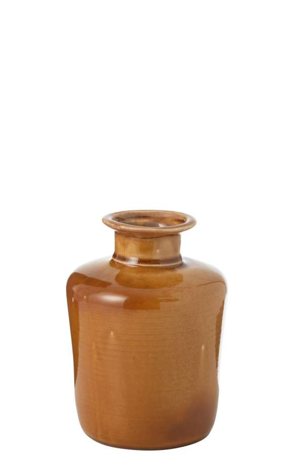 VASE NOVA PORCELAIN MUSTARD S