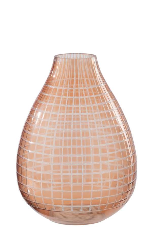 VASE GLASS ORANGE