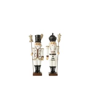 NUTCRACKER POLYRESIN MULTICOLORED MEDIUM ASSORTMENT OF 2