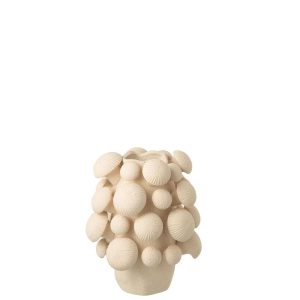 VASE FUNGI CLAY BEIGE SMALL
