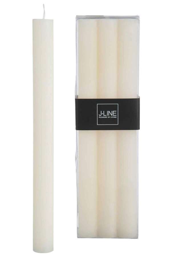 BOX 6 TABLE CANDLE VANILLA -9H