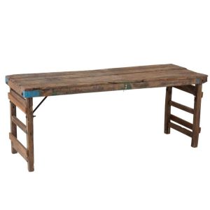 CONSOLE AGED RECYCLED WOOD BROWN