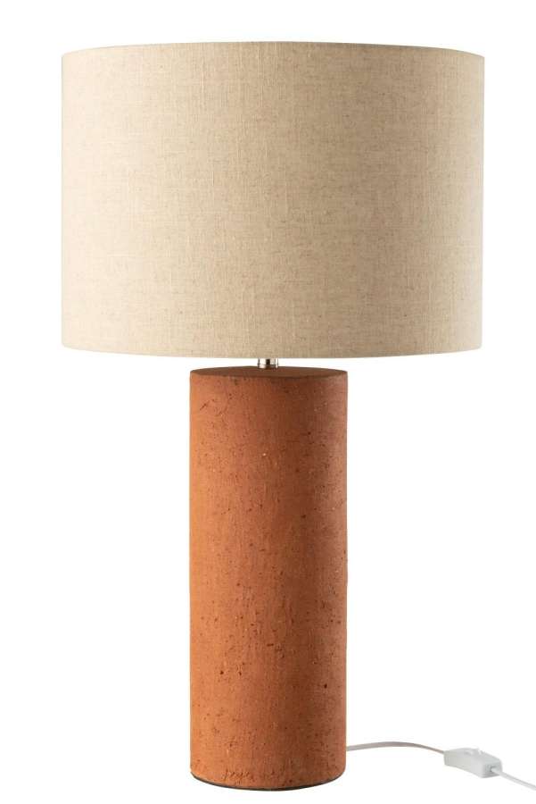 TABLE LAMP ISLA TERRACOTTA RUST
