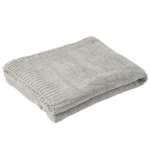 BLANKET CHENILLE POLYESTER GREY