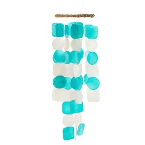 WIND CHIME LISA CAPIZ TURQUOISE