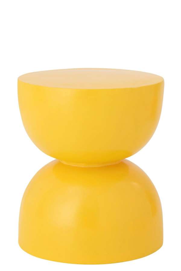 SIDE TABLE HOURGLASS MAGNESIUM YELLOW
