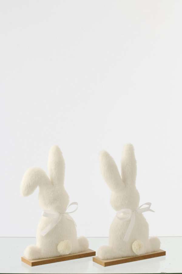RABBIT POLYESTER WHITE MEDIUM ASSORTMENT OF 2