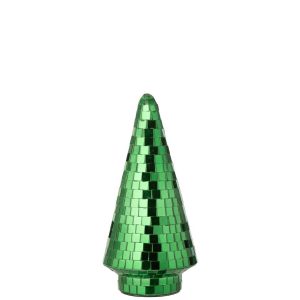 TREE MIRROR GLASS GREEN MEDIUM