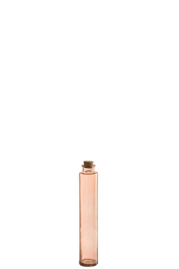 BOTTLE CORK GLASS LIGHT PINK