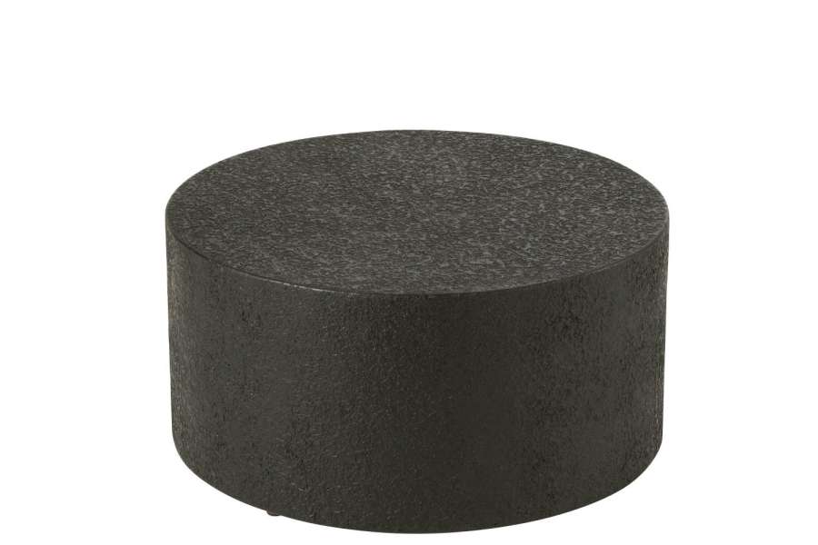 COFFEE TABLE CYLINDER MDF BLACK