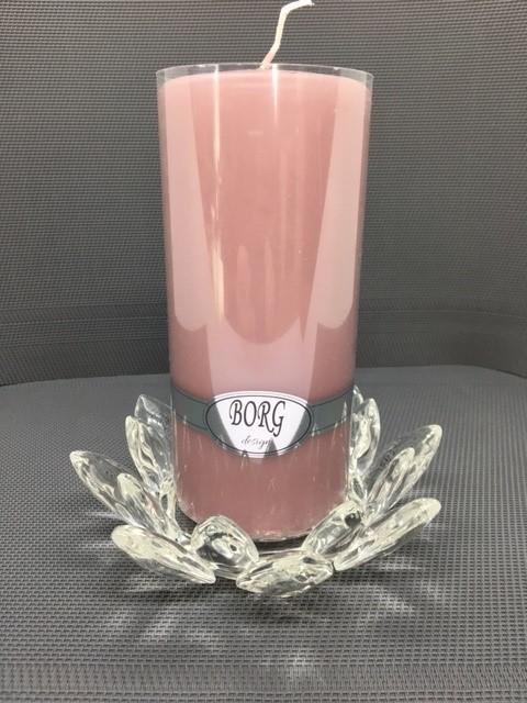 Kubbeysestake i Krystall  utformet som en Blomst -15X5Cm