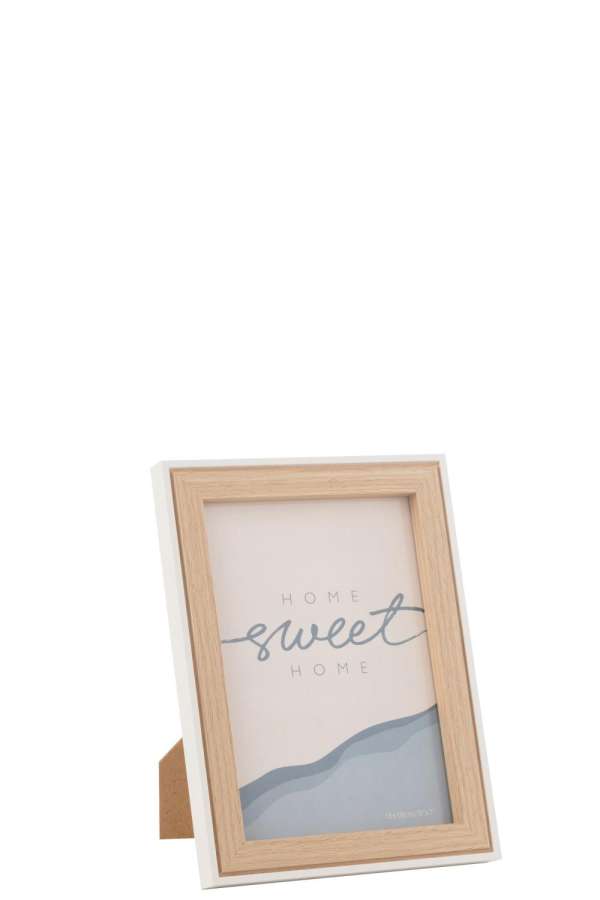 PHOTO FRAME CHLOE MDF NATURAL/WHITE MEDIUM