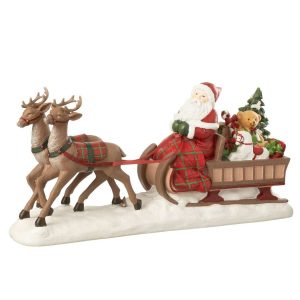 SANTA CLAUS SLED + DEER LIMEPOWDER MULTICOLORED