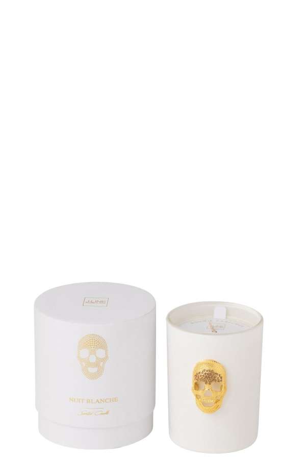 SCENTED CANDLE SKULL NUIT BLANCHE SMALL-43HOURS
