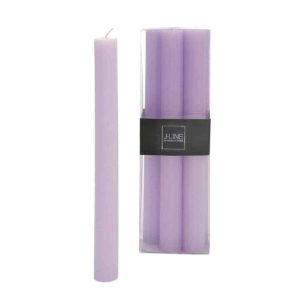 BOX 6 TABLE CANDLE LAVENDER -9H