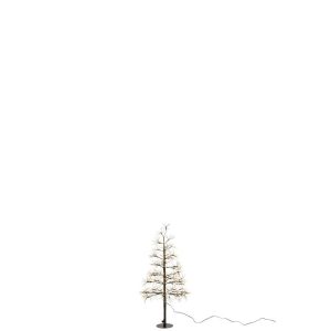 TREE LED WARM WHITE LIGHTS IRON BLACK SMALL