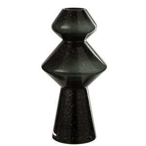 VASE CAROL GLASS BLACK