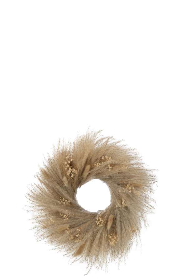 WREATH DRIED PLANTS/FLOWERS NATURAL SMALL