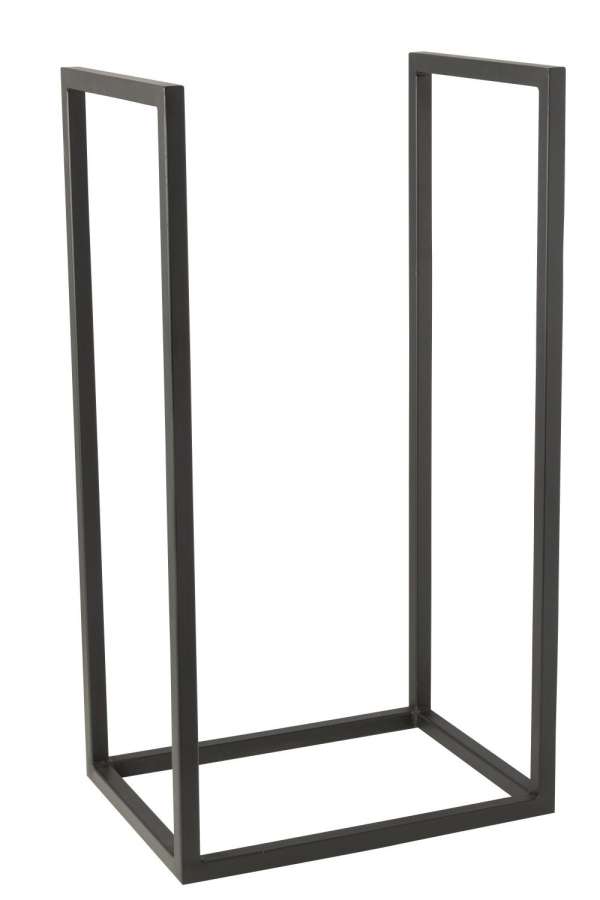 LOG RACK RONY METAL NOIR