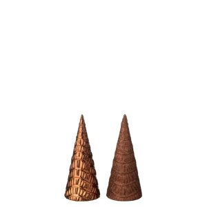 TREE PLASTIC DARK BROWN ASSORTMENT OF 2
