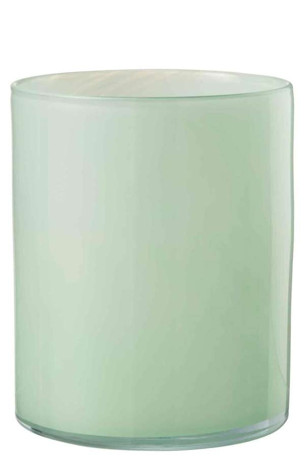 TEALIGHT HOLDER JADE LIGHT GREEN LARGE