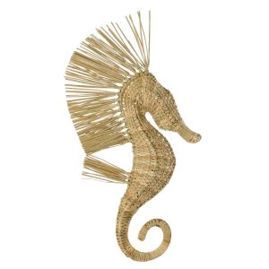 WALL OBJECT SEAHORSE GRASS NATURAL LARGE