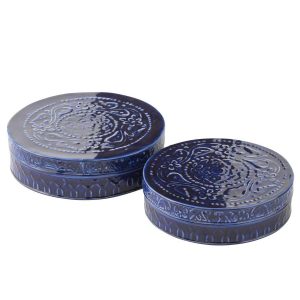 SET OF 2 BOX NAG IRON BLUE