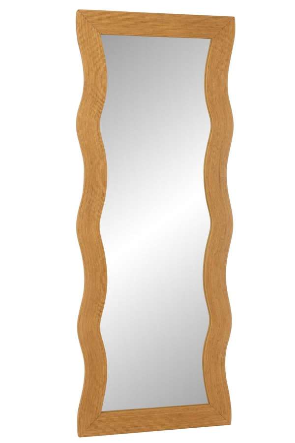 WALL MIRROR IRREGULAR BAMBOO NATURAL