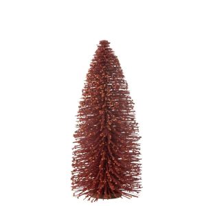 CHRISTMAS TREE DECO GLITTERS BERRIES PLASTIC RED LARGE