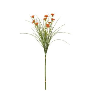 BUNDLE OF 3 CORNFLOWER TEXTILE DARK ORANGE