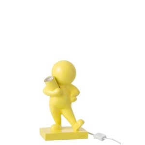 TABLE LAMP MARCEL RESIN YELLOW
