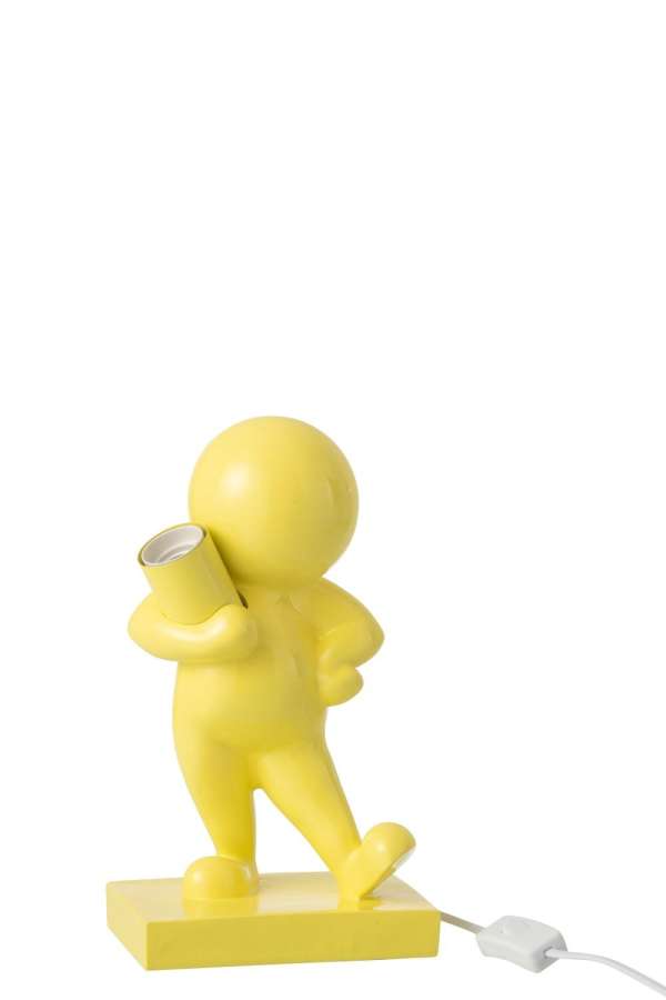 TABLE LAMP MARCEL RESIN YELLOW