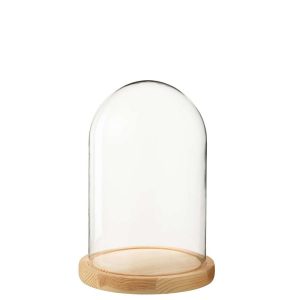 DECORATIVE BELL JAR GLASS NATURAL MEDIUM