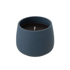 OUTDOOR CANDLE CYRA CEMENT BLUE LARGE-48  HOURS