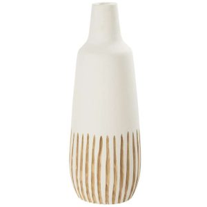 VASE YING WOOD WHITE LARGE