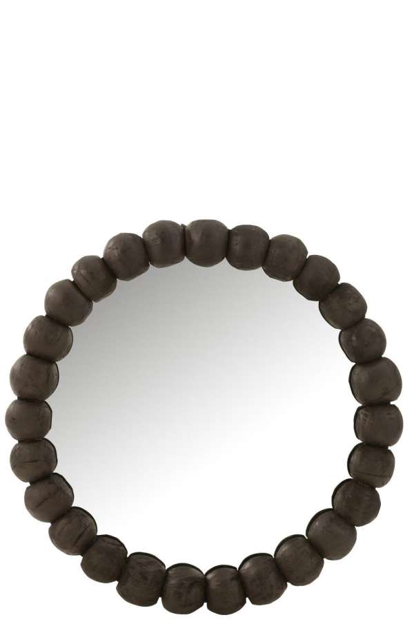 MIRROR BALLS WOOD BLACK