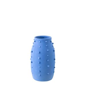 VASE RUBY DOTS STONEWARE BLUE SMALL