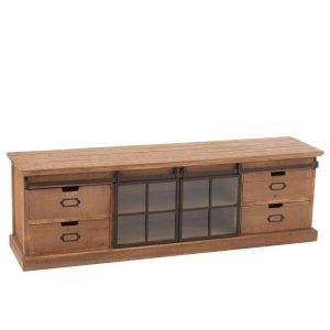TV STAND MIA FIR WOOD NATURAL