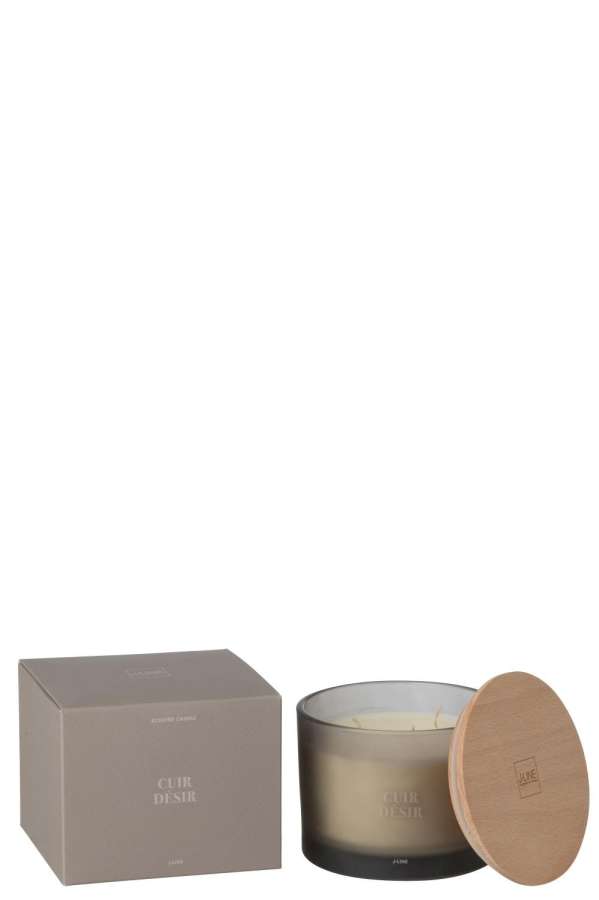 SCENTED CANDLE ACCORDS ESSENTIELS CUIR DESIR-28H