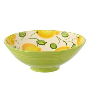 BOWL LEBRILLO + LEMON CERAMIC YELLOW/GREEN