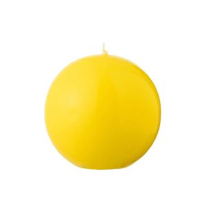 CANDLE BALL WAX FLUO YELLOW-50 HOURS