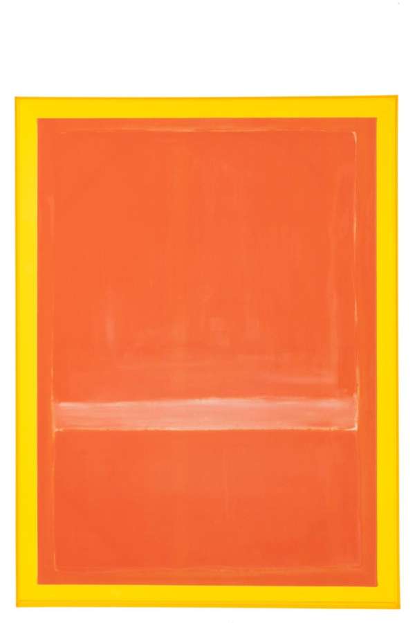 WALL DECORATION MODERN CANVAS NEON ORANGE