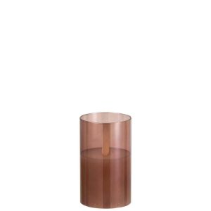 LEDLAMP SHINING GLASS BROWN SMALL