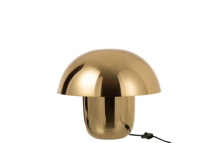 LAMP MUSHROOM IRON GOLD SMALL