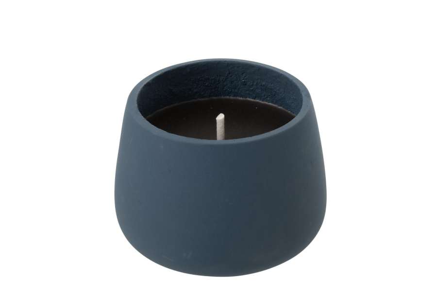 OUTDOOR CANDLE CYRA CEMENT BLUE MEDIUM-31 HOURS