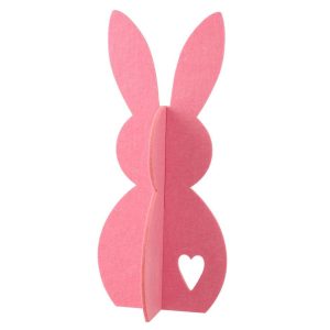 RABBIT FELT PINK LARGE